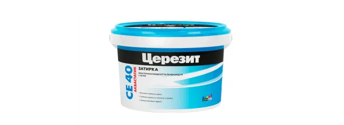 Затирка Ceresit CE 40 Aquastatic - защита швов от влаги и плесени
