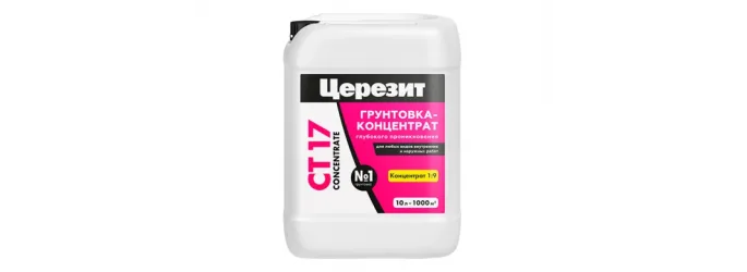 Ceresit CT 17 Concentrate - грунтовка глубокого проникновения для разных оснований