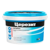 Церезит CE 40 Aquastatic затирка для плитки Темный шоколад, 2 кг