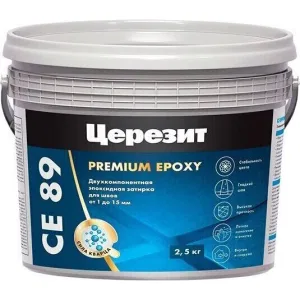 Церезит CE 89 Ultraepoxy premium 010149 — эпоксидная затирка для швов, античный белый 802, 2,5 кг (CERESIT) Церезит CE 89 Ultraepoxy premium 010149 — эпоксидная затирка для швов, античный белый 802, 2,5 кг (CERESIT)